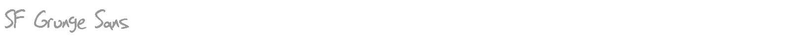 SF Grunge Sans font preview